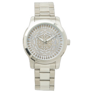 Reloj De Pulsera Diseño Mandala Gold