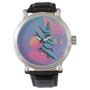Reloj De Pulsera Diseño Memphis de mediados del siglo - Ken Gage Ar