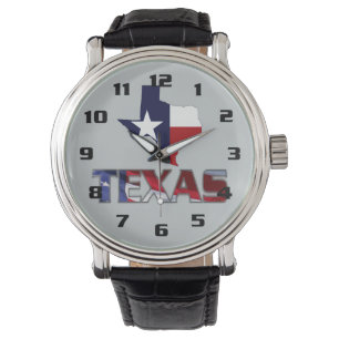 Reloj De Pulsera Diseño moderno de mapas y Texas muy patriótico