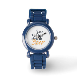 Reloj De Pulsera Diseño moderno, divertido y urbano Salven cerveza