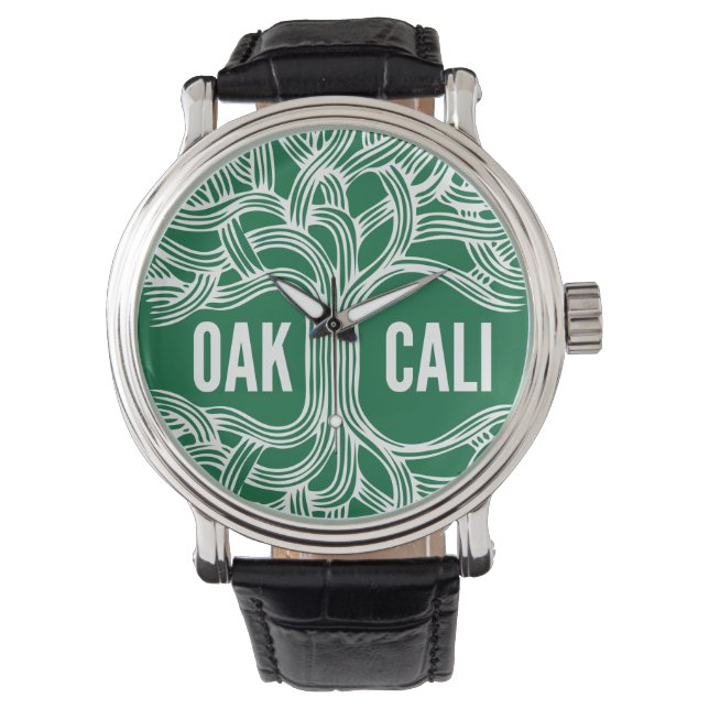 Reloj De Pulsera Diseño Oakland California Oak Watch (Anverso)
