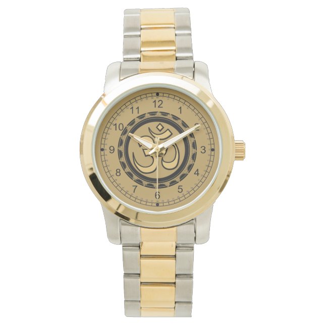 Reloj De Pulsera Diseño Om Watch Gold (Anverso)