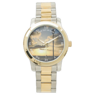Reloj De Pulsera Diseño Personalizado Con Su Propia Foto Y Su Texto