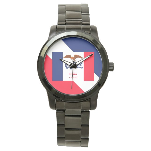 Reloj De Pulsera Diseño personalizado de la bandera del estado de (Anverso)