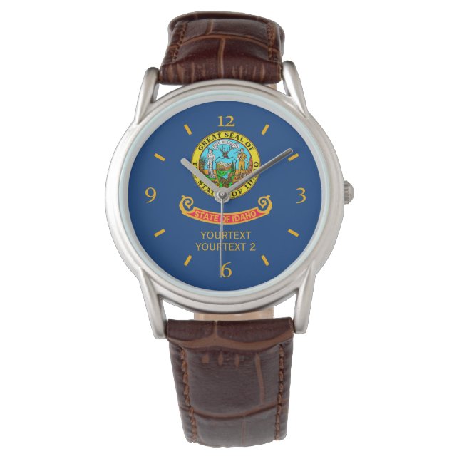 Reloj De Pulsera Diseño personalizado de la bandera del estado de I (Anverso)