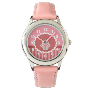 Reloj De Pulsera Diseño rosado de la magdalena