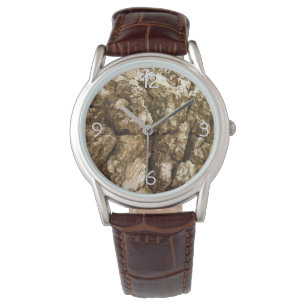 Reloj De Pulsera Diseño texturizado natural de la barra de árbol II