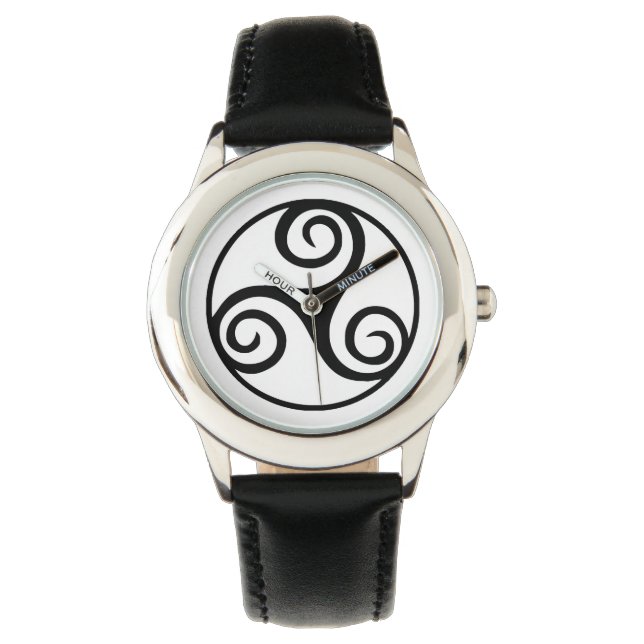 Reloj De Pulsera Diseño tradicional de Triskele Celta (Anverso)