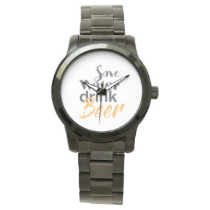 Reloj De Pulsera Diseño urbano, divertido y trendy Ahorra Agua Bebe