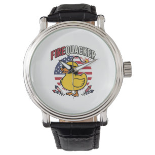 Reloj De Pulsera Diseño vectorial de fuegos artificiales de pato pa