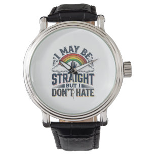 Reloj De Pulsera Diseño vectorial vintage de orgullo de aliado hete