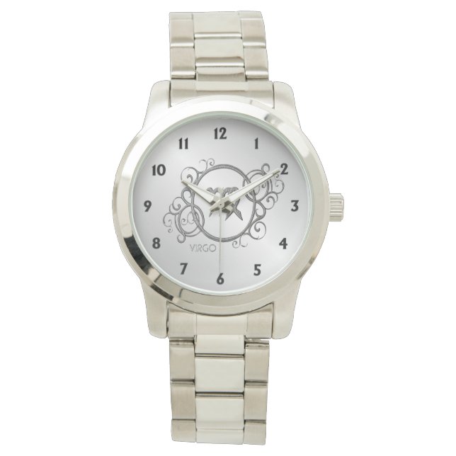Reloj De Pulsera Diseño Zodiaco Virgo (Anverso)