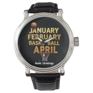 Reloj De Pulsera Diseños de abril de baloncesto de enero de Guay