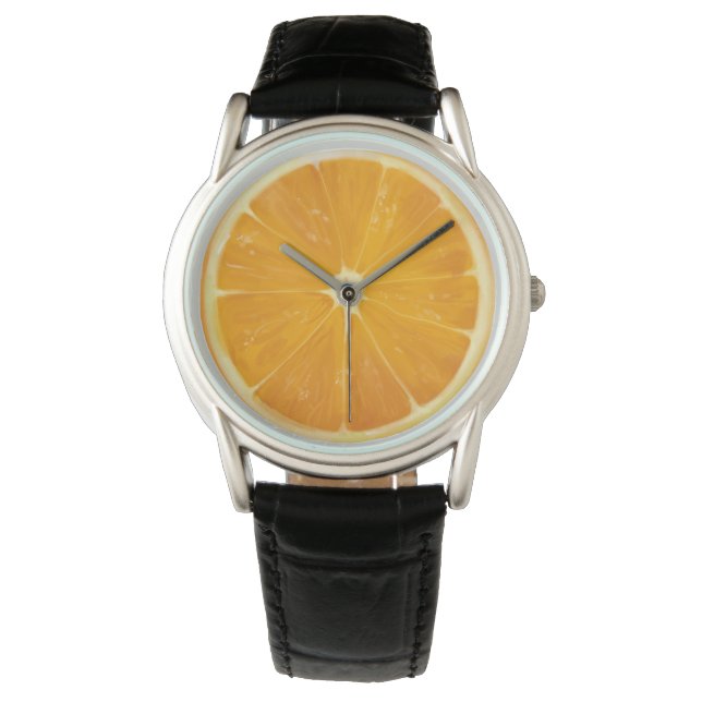 Reloj De Pulsera Diversión de los Naranjas de Cítricos (Anverso)