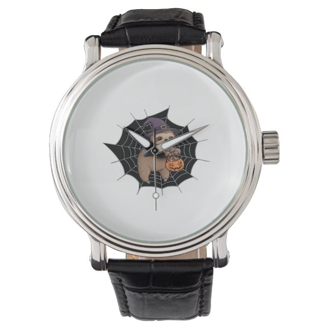 Reloj De Pulsera Diversión espumosa de Halloween - Trick-or-Trete A (Anverso)