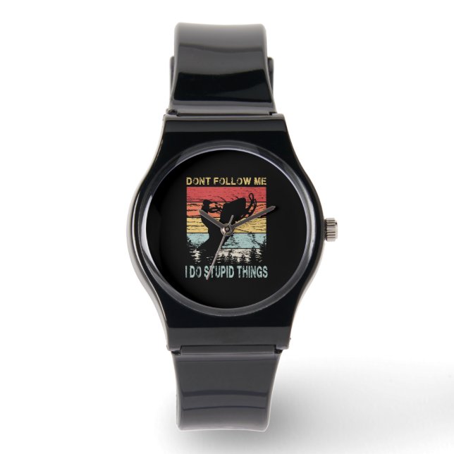Reloj De Pulsera Divertida moto de nieve (Anverso)