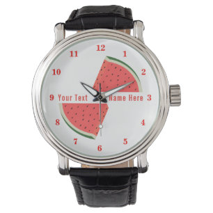 Reloj De Pulsera divertida observación con sandía y texto Personali
