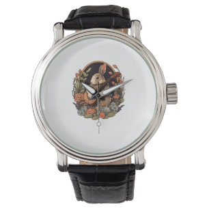 Reloj De Pulsera Divertido conejito jugando banjo guitarra música c