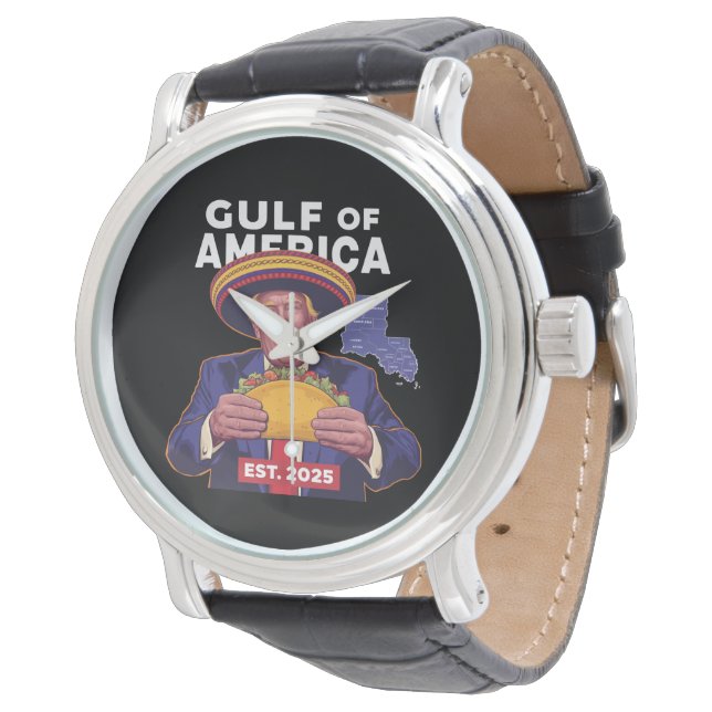 Reloj De Pulsera Divertido Trump Golfo De Estados Unidos 2025 (Angular)