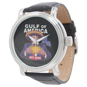 Reloj De Pulsera Divertido Trump Golfo De Nosotros América 2025 Tru