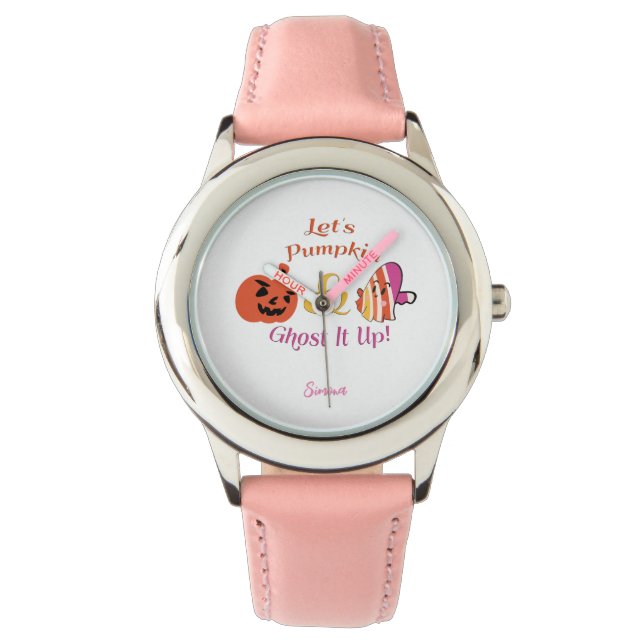 Reloj De Pulsera Divertidos niños de Halloween personalizados (Anverso)