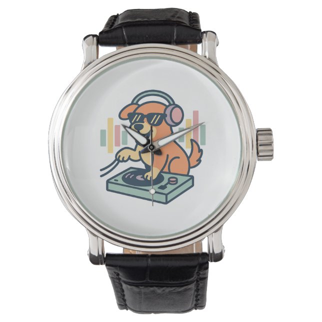 Reloj De Pulsera DJ Perro (Anverso)