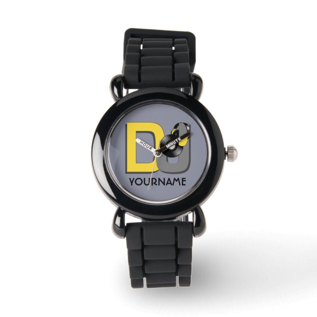 Reloj De Pulsera DJ personalizados wats (Anverso)