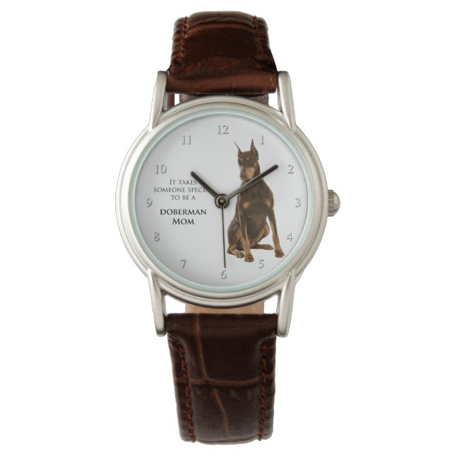 Reloj De Pulsera Doberman Mom Watch (Anverso)
