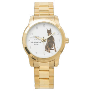 Reloj De Pulsera Doberman Mom Watch