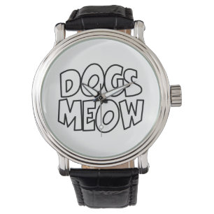 Reloj De Pulsera Dogs Meow