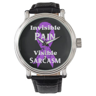 Reloj De Pulsera Dolor invisible sarcástico