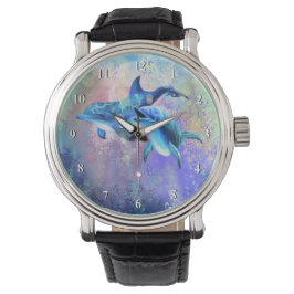 Reloj De Pulsera Dolphin Couple Watch Happy Family
