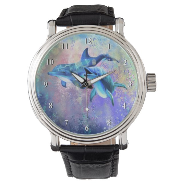 Reloj De Pulsera Dolphin Couple Watch Happy Family (Anverso)