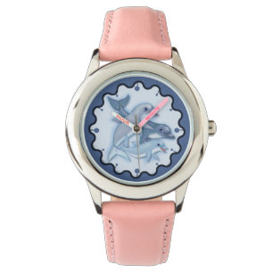 Reloj De Pulsera Dolphin Family Swimming