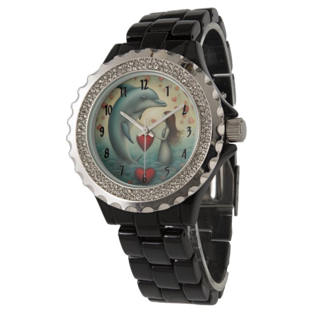 Reloj De Pulsera Dolphin Love 1 (Angular)