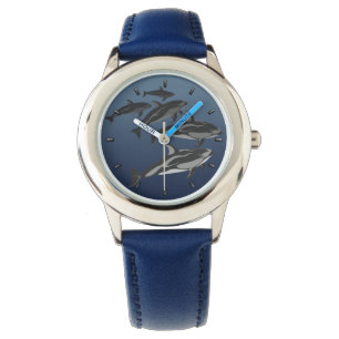 Reloj De Pulsera Dolphin Watch Pacific White Sided Dolphin Waters
