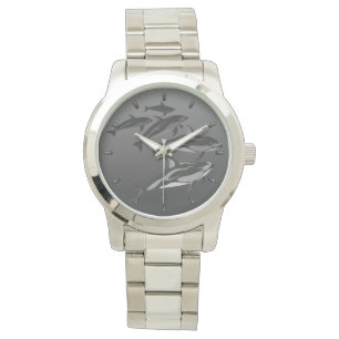 Reloj De Pulsera Dolphin Watch Pacific White Sided Dolphin Waters