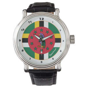 Reloj De Pulsera Dominica Flag & Dominica moda y diseño