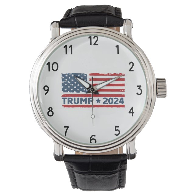 Reloj De Pulsera Donald Trump 2024 retrotrae a Estados Unidos a las (Anverso)