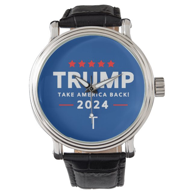 Reloj De Pulsera Donald Trump 2024 retrotrae a Estados Unidos a las (Anverso)