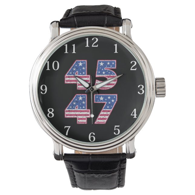 Reloj De Pulsera Donald Trump 45-47 (Anverso)