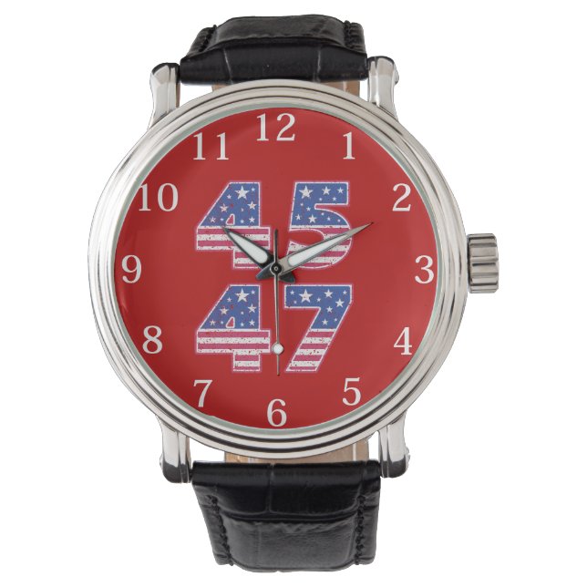 Reloj De Pulsera Donald Trump 45-47 (Anverso)