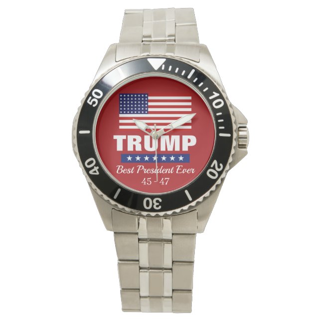 RELOJ DE PULSERA DONALD TRUMP BEST PRESIDENT EVER WATCH (Anverso)