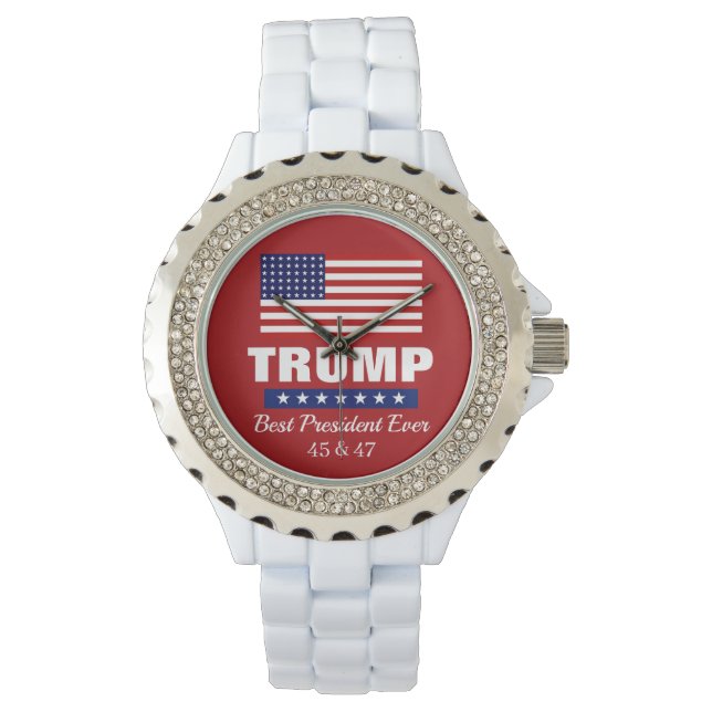 RELOJ DE PULSERA DONALD TRUMP BEST PRESIDENT EVER WATCH (Anverso)