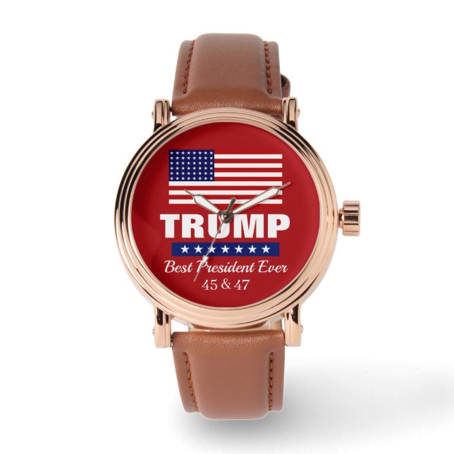 RELOJ DE PULSERA DONALD TRUMP BEST PRESIDENT EVER WATCH (Anverso)