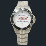 Reloj De Pulsera Donald Trump es mi presidente 2024<br><div class="desc">¡Expresen su orgullo por la camiseta de Donald Trump de mi presidente 2024! Diseñada con gráficos audaces y patrióticos, esta camiseta es perfecta para mostrar apoyo durante la temporada electoral de 2024. Hecho con tejidos suaves y de alta calidad, es cómodo para reuniones, eventos o trajes cotidianos. Disponible en varios...</div>