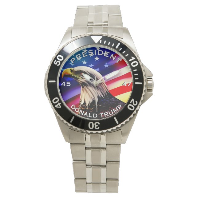 Reloj De Pulsera Donald Trump Presidente Eagle (Anverso)