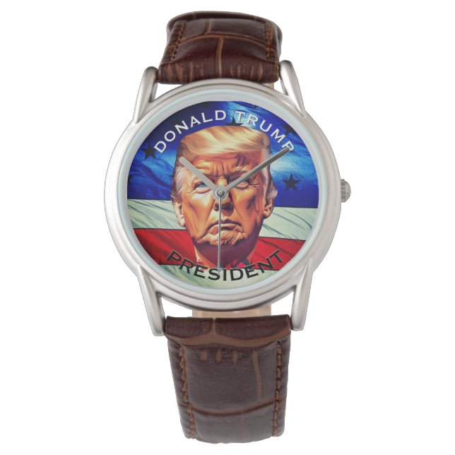 Reloj De Pulsera "Donald Trump", "presidente" y vieja gloria (Anverso)
