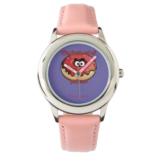 Reloj De Pulsera Donut furioso: Fresco por falta de paciencia (Anverso)