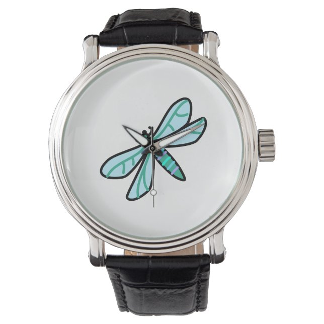 Reloj De Pulsera doodle a Dragonfly (Anverso)